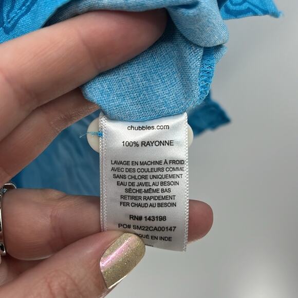 Chubbies Men's Dad Fit Short Sleeve Button Down - Hammerhead - M - NWOT - Picture 6 of 7